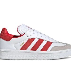 Adidas Samba Red and White Sneakers